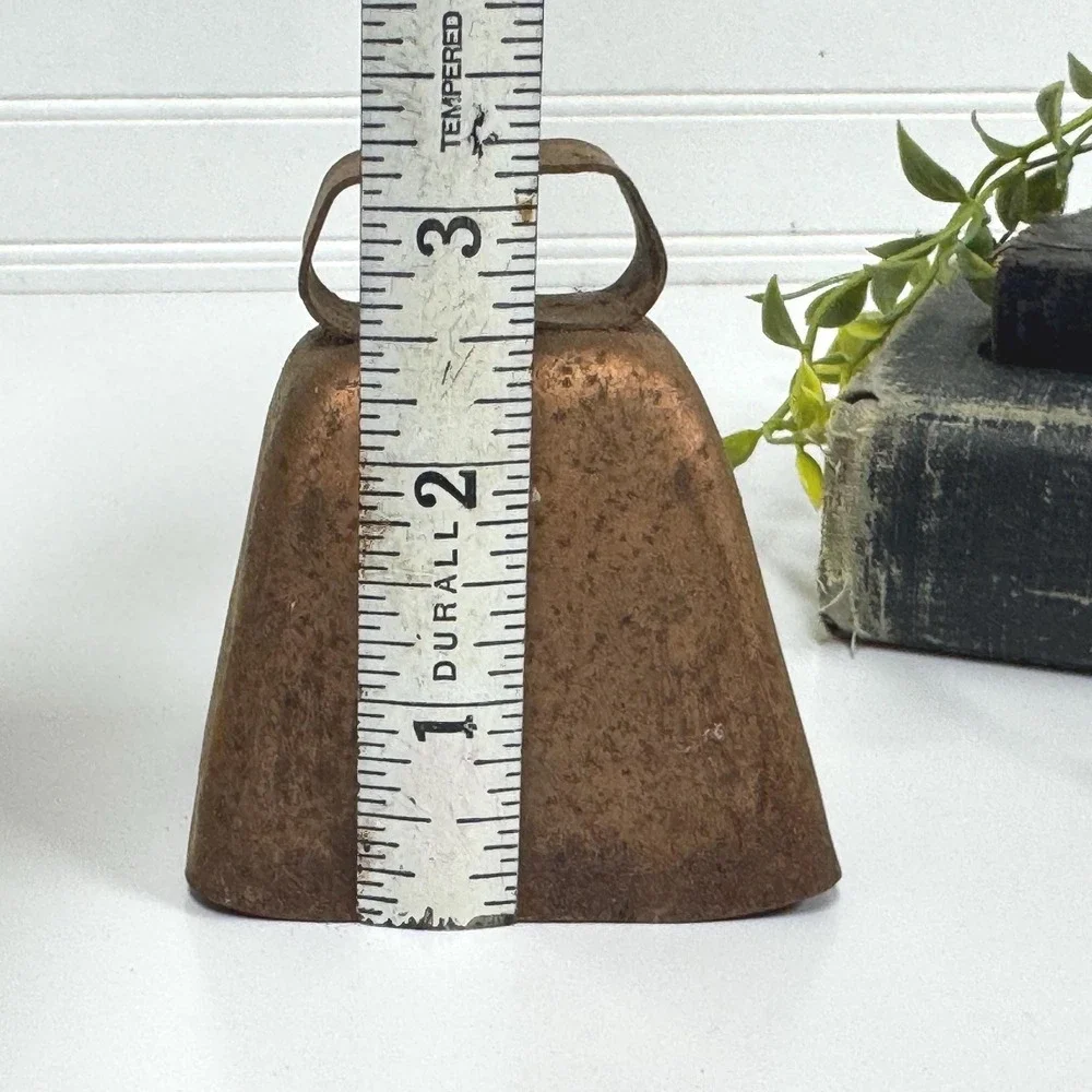 Vintage Metal Cow Bells Set – Rustic Farmhouse Decor, Rusty Charm